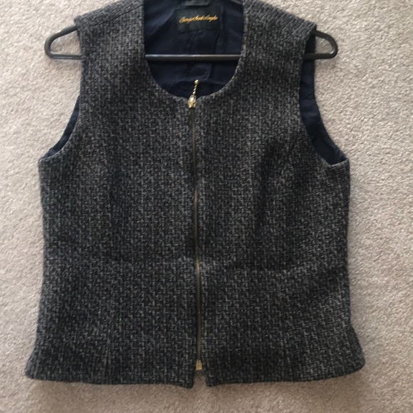 Tweed lined zippered vest - Picture 1 of 5